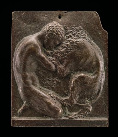 Hércules y el león de Nemea, finales del siglo XV - principios del siglo XVI de Moderno