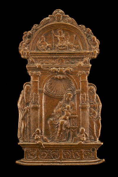 Madonna y el niño con santos, finales del siglo XV - principios del siglo XVI de Moderno