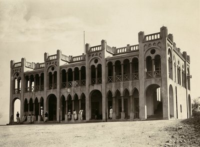 Construyendo un Imperio en la era fascista: la Estación de Policía de Agordat, 09/05/1936 (foto en b/n) de Modestino Baldinetti
