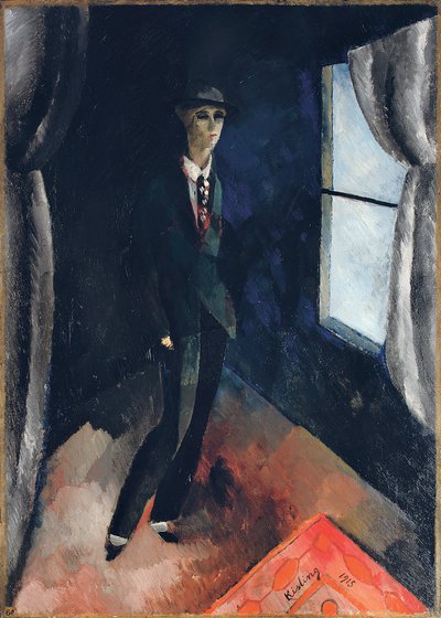 Hombre frente a la ventana de Moise Kisling