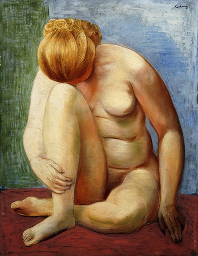 Mujer desnuda sentada; Femme Nue Assise de Moise Kisling