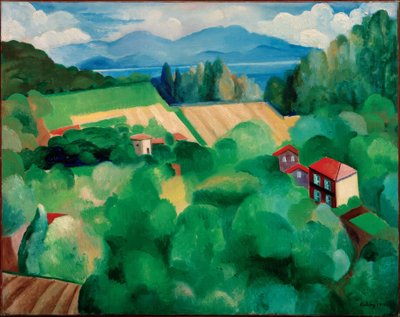 "Paisaje de St. Tropez de Moise Kisling