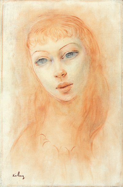 Retrato de mujer (óleo sobre lienzo) de Moise Kisling