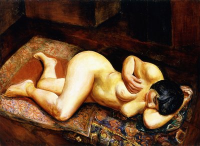 Mujer desnuda reclinada de Moise Kisling
