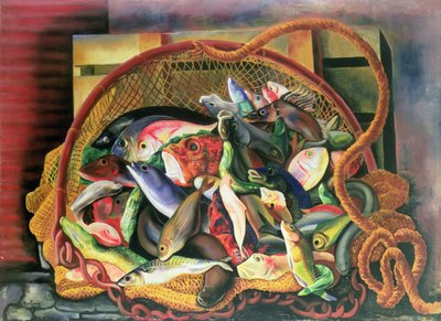 El pez (cuadro) de Moise Kisling