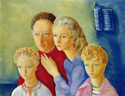 La familia Rubinstein de Moise Kisling