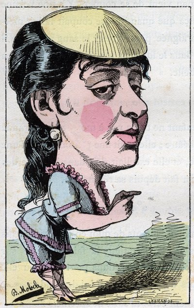 Anne Marie-Louise (Marie Louis) Damiens, conocida como Anna Judic, comediante francesa de Moloch