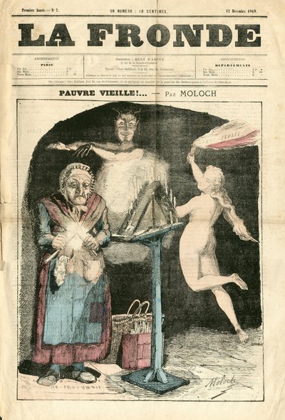Portada de "La Fronde (1869-1870)", número 7, Satirique en Couleurs de Moloch