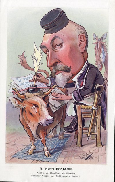 Ilustración de Moloch (1849-1909) en “”Chanteclair”” de Moloch