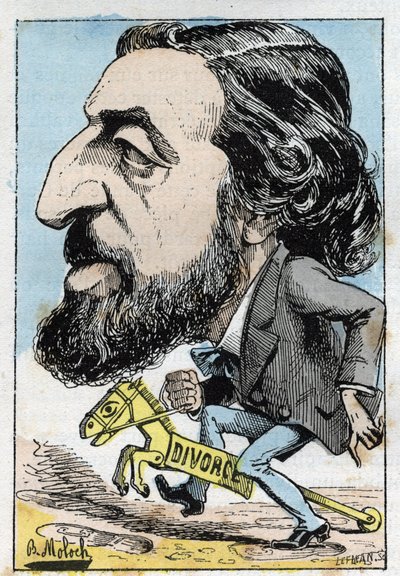 Retrato de Alfred Naquet (1834-1916), político francés de Moloch