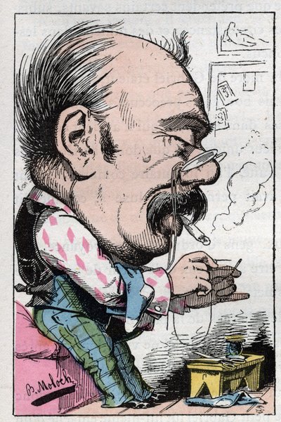 Retrato de Jules Gabriel Célibataire notable francés del siglo XIX. de Moloch