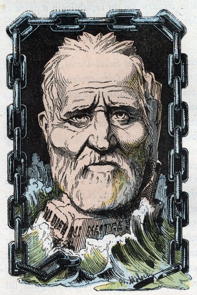 Retrato de Louis Auguste Blanqui (1805-1881), teórico socialista y revolucionario francés de Moloch
