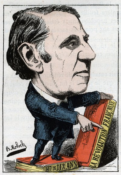 Retrato de Louis Blanc (1811 - 1882), político e historiador francés de Moloch