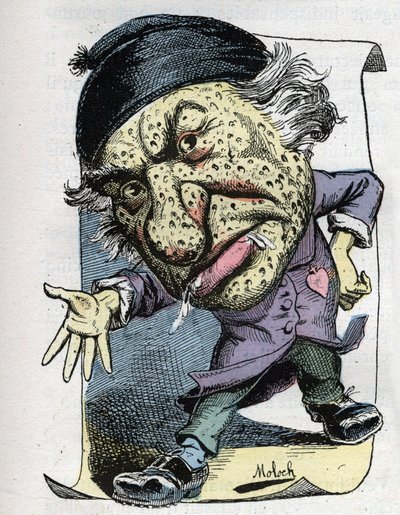 Retrato de Louis Veuillot (1813-1883), periodista y escritor francés de Moloch