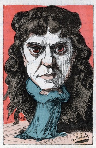 Retrato de Marie Laurent o Marie Luguet, artista dramática francesa del siglo XIX en 