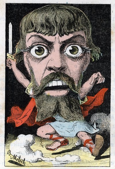 Retrato del actor Mount-Sully (Jean Sully Mounet, Mounet Sully) de Moloch