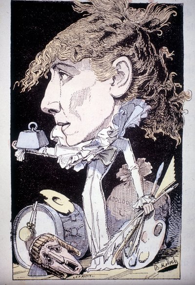 Caricatura de Henriette Rosine Bernard alias Sarah Bernhardt de Moloch
