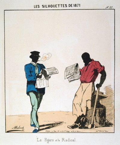 Le Figaro et le Radical, 1871 de Moloch