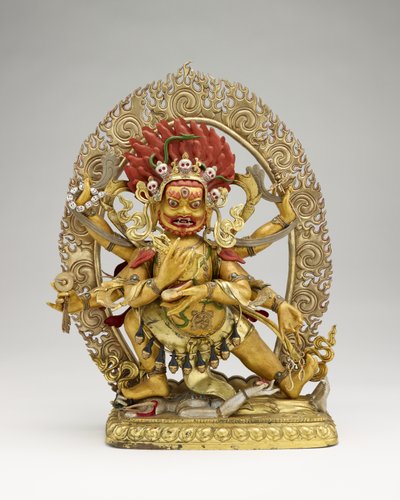 Mahakala de seis brazos, segunda mitad del siglo XVIII de Mongolian School