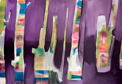 Extremidad fantasma, 2019 (acrílico sobre lienzo) de Monica Perez Vega