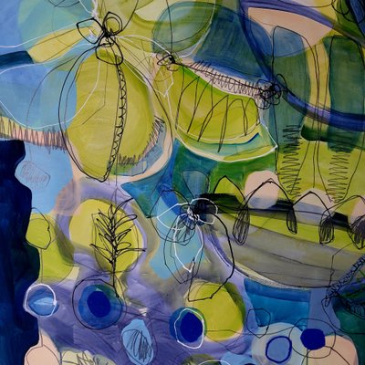 Flujo abstracto del jardín de Monika Riethmueller