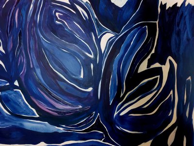 Corrientes del azul profundo de Monika Riethmueller