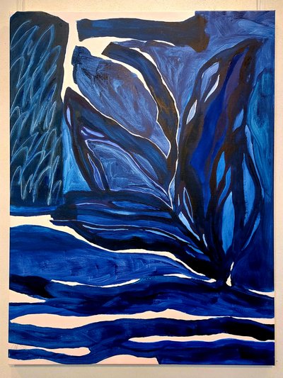 Azul fluido: naturaleza abstracta de Monika Riethmueller