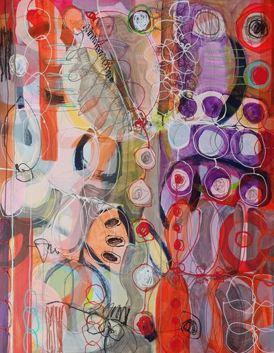 Flujo abstracto y vibrante de Monika Riethmueller