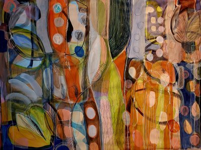Formas orgánicas vibrantes de Monika Riethmueller