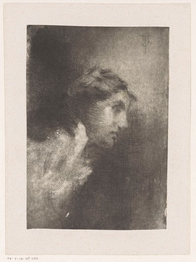 cabeza de mujer de Monogrammist CR (Spanje)