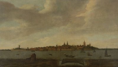 Vista de Heusden de Monogrammist FK (Noordelijke Nederlanden)