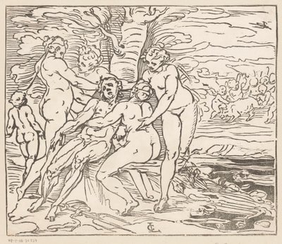 Venus llora la muerte de Adonis de Monogrammist GGN (attributed to)