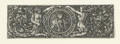 Friso con retrato de Maximiliano I en medallón de Monogrammist LB (Nederlanden)