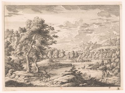 Paisaje con río de Monogrammist MEG