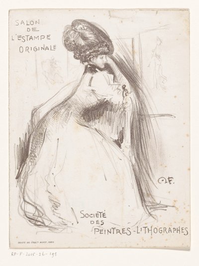 Invitación a una exposición de obras de Henri Fantin Latour en el Grand Palais de Monogrammist MF (Frankrijk)