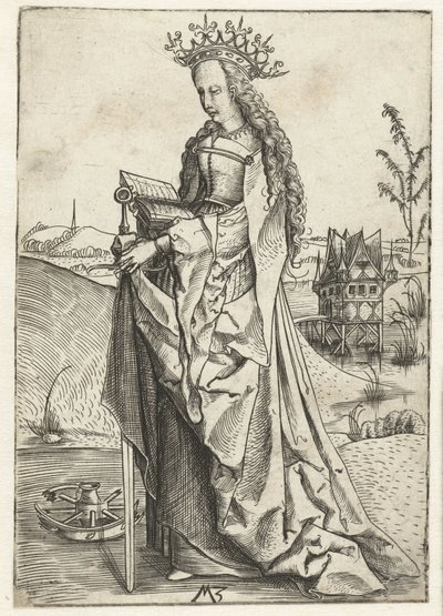 Santa Catalina de Alejandría de Monogrammist MZ