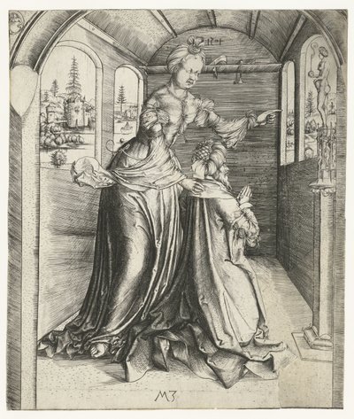 La idolatría de Salomón de Monogrammist MZ