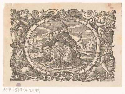 Ciudad Virgen de Venecia de Monogrammist VF (graveur)