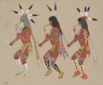 Ceremonial indio, c.1933 de Monroe Tsatoke