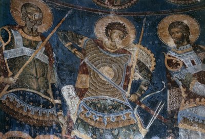Los Santos Guerreros, Aretas, Néstor y Nicetas, 1407-18 de Morava School