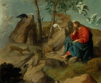 Cristo en el desierto, ca. 1515-20 de Moretto da Brescia