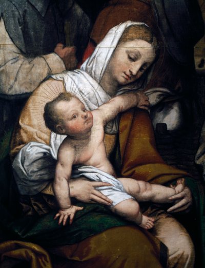 Natividad o Adoración de los Pastores de Moretto da Brescia
