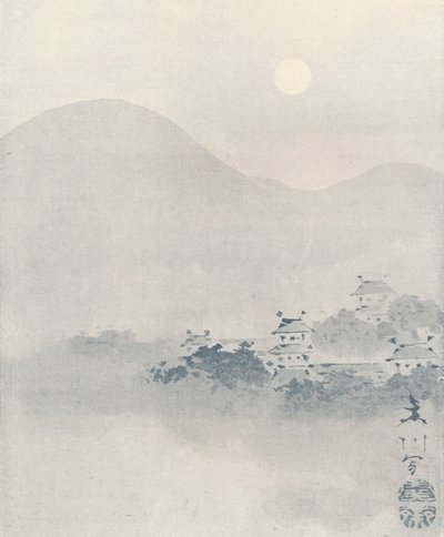 Niebla vespertina en el valle, c1801 de Mori Sosen
