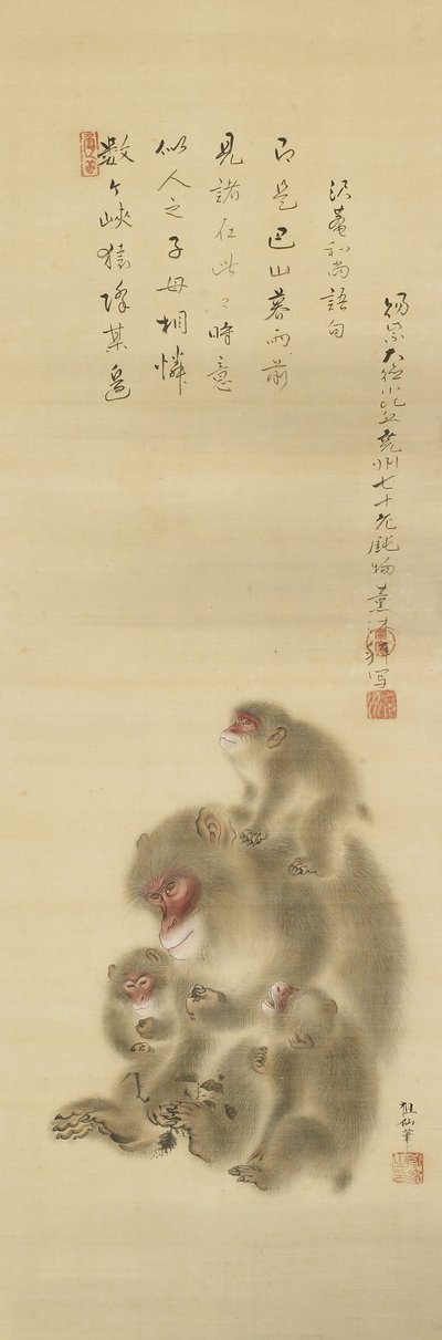 Monos de Mori Sosen (Museo de Arte Nomura) de Mori Sosen