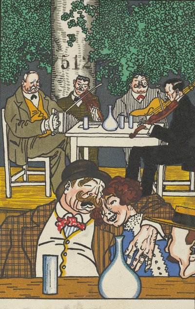 En el Heuriger Beim Heurigen, 1911 de Moritz Jung