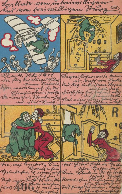 Balada de la caída involuntaria y voluntaria Ballade vom unfreiwilligen und vom freiwilli..., 1911 de Moritz Jung