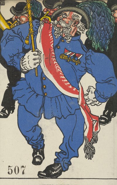 Consagración de los colores Fahnenweihe, 1911 de Moritz Jung