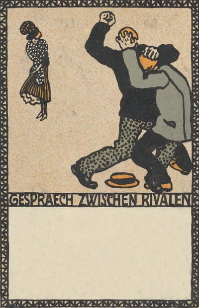 Conversación entre rivales, 1907 de Moritz Jung