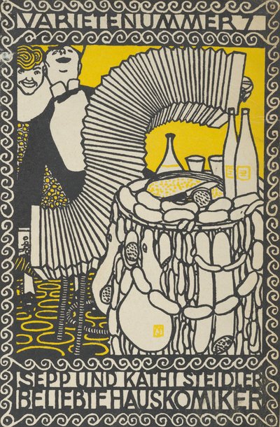 Acto de variedad 7: Sepp y Kathi Steidler, comediantes populares, 1907 de Moritz Jung