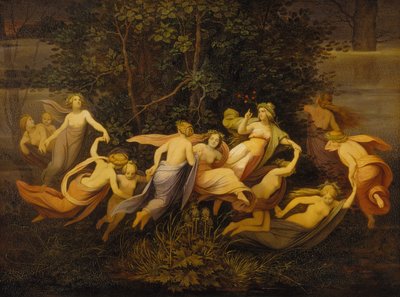 Danza de las hadas en el bosque de alisos de Moritz Ludwig von Schwind